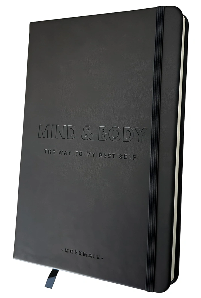 MGermain Mental Health and Fitness Hardcover Self-Mastery Journal