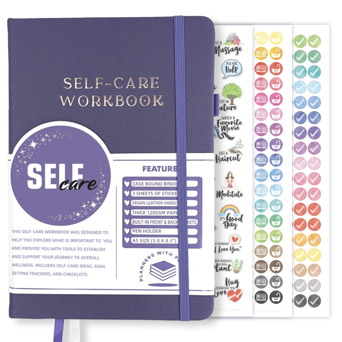 Planners with Purpose Self-Care Mental Health Journal A5 (Purple)