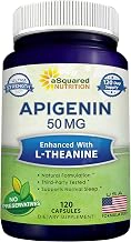aSquared Nutrition Apigenin 50mg & L-Theanine 200mg, 120 Capsules