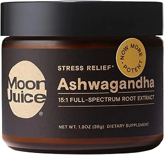 Moon Juice Organic Ashwagandha KSM-66 Root Powder Supplement