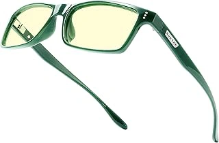 GUNNAR Gaming Glasses - Vertex Moss Amber Lens - Blue Light Blocking Relieve Dry Eye