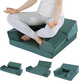 HOMBYS Large Foam Meditation Cushion with Knee and Hip Support