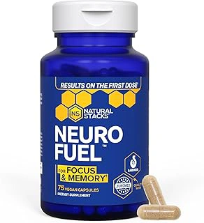 NATURAL STACKS Original NeuroFuel Nootropic Brain Support with L-Carnitine & L-Phenylalanine