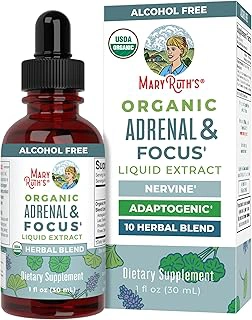 USDA Organic Nootropic Focus & Memory Drops with Ginkgo Biloba & Astragalus