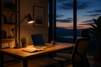 Tested desk lamps with adjustable color temperature and amber modes to reduce evening blue light exposure.