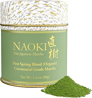 Naoki Matcha Organic Ceremonial First Spring Blend – Authentic Japanese First Harvest Ceremonial Grade Matcha Green Tea Powder from Kagoshima, Japan (40g / 1.4oz)