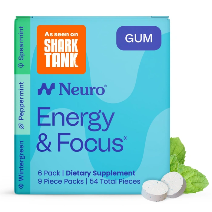 Neuro Variety Pack Energy & Focus Gum, 54 ct, 6 Pack